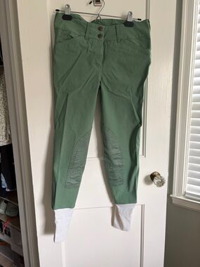 Tuff Rider Green Riding Breeches